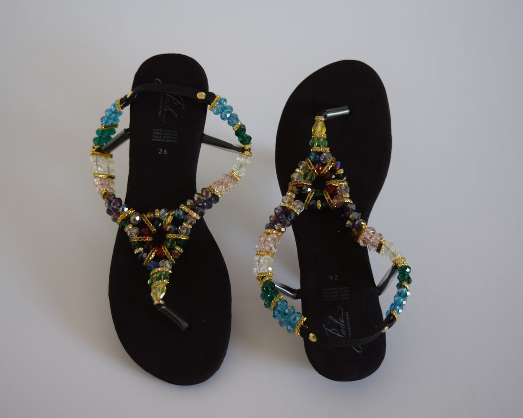 Sandalia Bisuteria Colores